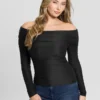 Abby top met schouderloze hals