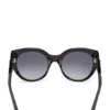 Adina Cat-Eye plastic zonnebril met textuur Adina Cat-Eye plastic zonnebril met textuur