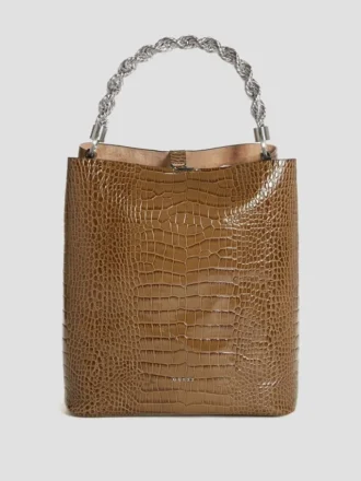 Aida Hobo-tasse met krokodillenprint