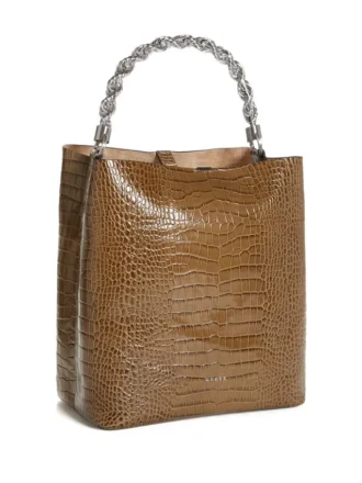 Aida Hobo-tasse met krokodillenprint