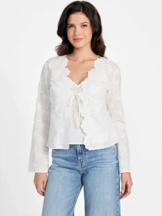 Aida-top met borduursels
