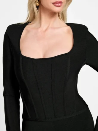 Aisha-jumpsuit met bandage-effect