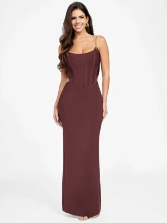 Aisha korset maxi-jurk