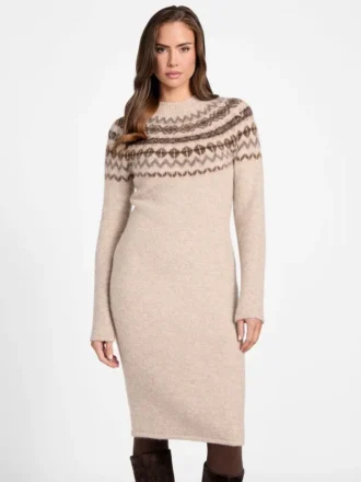 Akilah Jacquard-truien-jurk