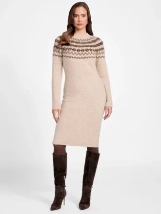 Akilah Jacquard-truien-jurk