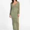 Alba Pointelle maxi-jurk