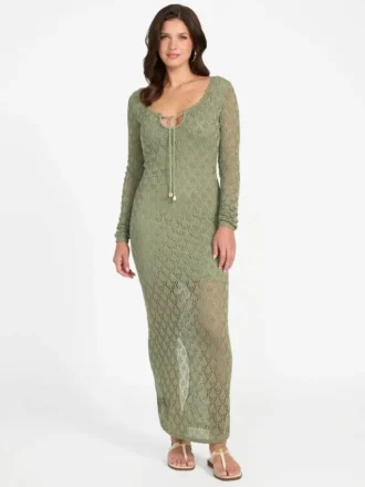 Alba Pointelle maxi-jurk