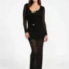 Alba Pointelle maxi-jurk