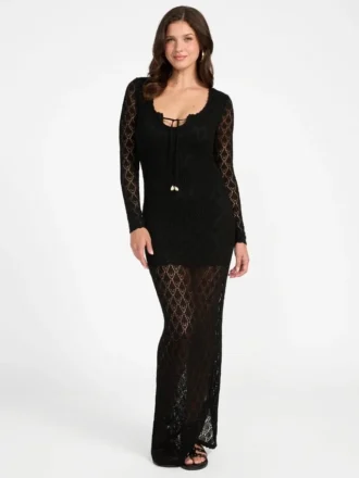 Alba Pointelle maxi-jurk