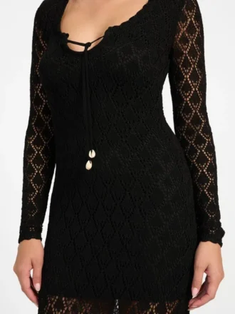Alba Pointelle maxi-jurk
