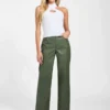 Alix kunstleren rechte broek met hoge taille Alix kunstleren rechte broek met hoge taille
