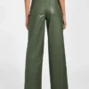 Alix kunstleren rechte broek met hoge taille Alix kunstleren rechte broek met hoge taille