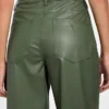 Alix kunstleren rechte broek met hoge taille Alix kunstleren rechte broek met hoge taille