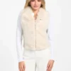 Amari gilet met rits en imitatiebont Amari gilet met rits en imitatiebont