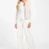 Amari gilet met rits en imitatiebont Amari gilet met rits en imitatiebont