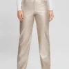Ambra metallic broek van imitatieleer Ambra metallic broek van imitatieleer