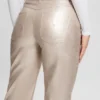 Ambra metallic broek van imitatieleer Ambra metallic broek van imitatieleer