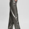 Ambra metallic broek van imitatieleer Ambra metallic broek van imitatieleer