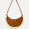 Amita suède en schapenvacht hobo-tas Amita suède en schapenvacht hobo-tas