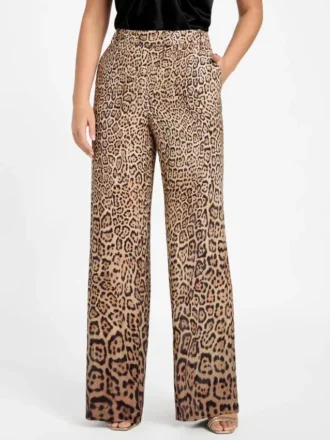 Amy satijnen broek met print