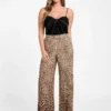 Amy satijnen broek met print Amy satijnen broek met print