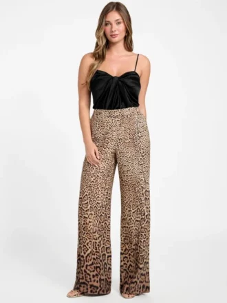Amy satijnen broek met print