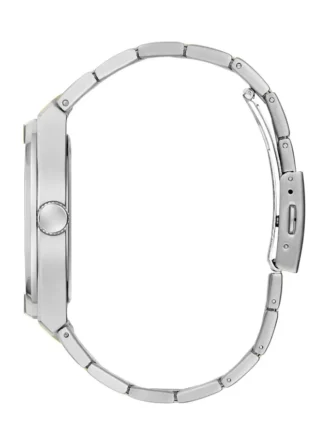 Analoog horloge in goud- en zilvertinten