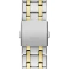 Analoog horloge in goud- en zilvertinten