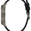 Analoog horloge in gunmetal-kleur en blauw