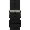 Analoog horloge in gunmetal-kleur en blauw