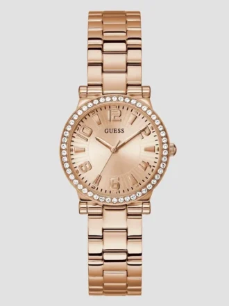 Analoog horloge in roségoudkleur