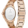 Analoog horloge in roségoudkleur en roze