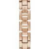 Analoog horloge in roségoudkleurig met strass