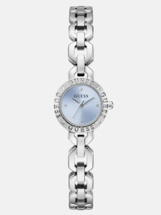 Analoog horloge met gerecycled staal en glas 22 mm