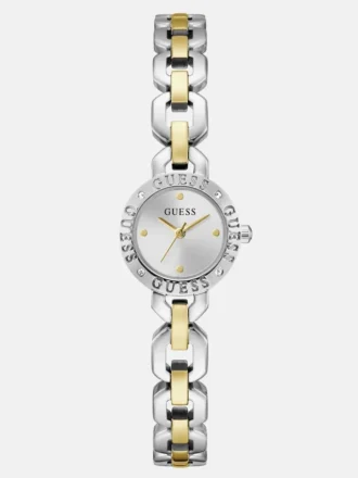 Analoog horloge met gerecycled staal en glas 22 mm