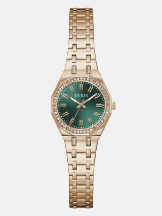 Analoog horloge met gerecycled stalen glas 25 mm
