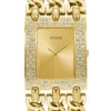 Analoog horloge met goudkleurige schakelband