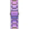 Analoog horloge met iriserende Peony