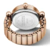 Analoog horloge met kristallen ring