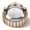 Analoog horloge met kristallen ring