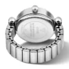 Analoog horloge met kristallen ring