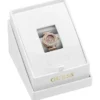 Analoog horloge met kristallen ring