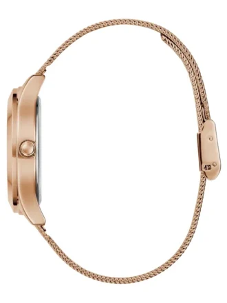Analoog horloge met logo in roségoudkleur