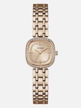 Analoog horloge met roestvrijstalen glas