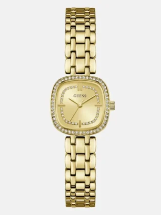 Analoog horloge met roestvrijstalen glas