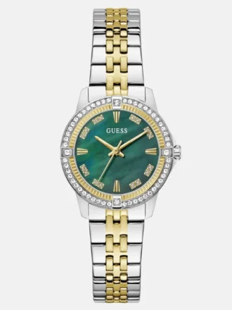 Analoog horloge met roestvrijstalen glas, 32 mm