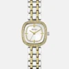 Analoog horloge van gerecycled staal met kristallen