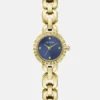 Analoog horloge van gerecycled staal met kristallen