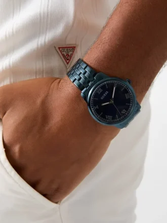 Analoog horloge van roestvrij staal