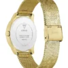 Analoog roestvrijstalen horloge met bloemenmotief 36 mm